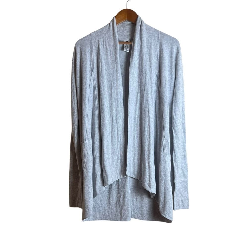 Active Life light Gray Open Front Women's Sweater